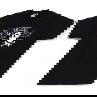 Authentic A Bathing Ape Crossbone Logo Black T-Shirt: Authentic A Bathing Ape Crossbone Logo Black T-Shirt Introducing the authentic A Bathing Ape Crossbone Logo Black Tee, a must-have for streetwear enthusiasts. This stylish tee features a striking cros