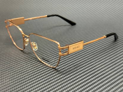 Versace VE1301 1412 Women's Gold Frame Eyeglasses: Versace VE1301 1412 Women's Gold Frame Eyeglasses Elevate your style with these VERSACE VE1301 1412 eyeglasses, featuring a stunning gold frame that exudes luxury and sophistication. Designed specific