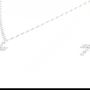 Harry Winston Women's Platinum Mini Cross Necklace with Diamond Pendant: Harry Winston Women's Platinum Mini Cross Necklace with Diamond Pendant This exquisite Harry Winston Mini Cross Necklace is a stunning accessory designed for women. Crafted from luxurious platinum, it