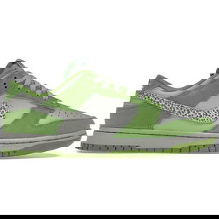 Nike Dunk Low AS Safari Swoosh Chlorophyll Size 13 M: Nike Dunk Low AS Safari Swoosh Chlorophyll Size 13 M Introducing the Authentic Nike Dunk Low AS Safari Swoosh in Chlorophyll. This iconic sneaker design features a unique colorway that combines style
