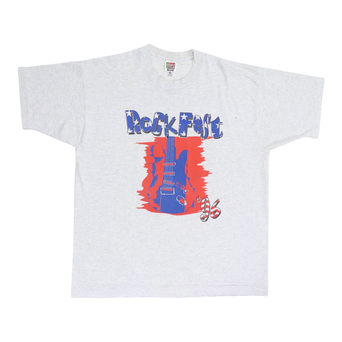 Vintage 1996 Rockfest Shirt Gray Cotton XL Original Graphic Tee: Vintage 1996 Rockfest Shirt Gray Cotton XL Original Graphic Tee This original vintage 1996 Rockfest Shirt is a true collector's item, showcasing front and back graphics that capture the spirit of the 