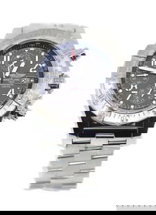 Breitling Skyland Chronograph Stainless Steel Watch A13380 45mm with Box: Breitling Skyland Chronograph Stainless Steel Watch A13380 45mm with Box Discover the Breitling Skyland Chronograph, a stunning wristwatch crafted from stainless steel, featuring a bold 45 mm case siz