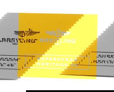 Breitling Superocean Heritage 46 Manual Booklet: Breitling Superocean Heritage 46 Manual Booklet This is a pre-owned Breitling Superocean Heritage 46 Booklet Manual, showcasing the brand's commitment to quality and precision. The Superocean Heritage