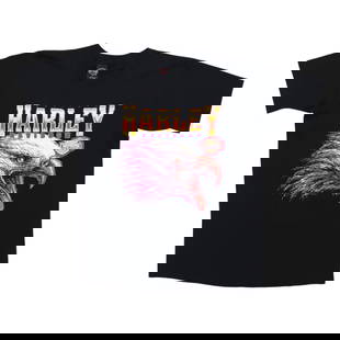 1995 Harley Davidson Buffalo Shirt Vintage Black Cotton Large: 1995 Harley Davidson Buffalo Shirt Vintage Black Cotton Large This original vintage 1995 Harley Davidson Buffalo Shirt is a true collector's item, made from 100% cotton and featuring striking front an