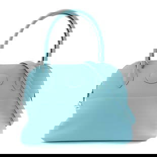 HERMES Bolide 27 2way Shoulder Bag Bleu Atoll Veau Swift Leather: HERMES Bolide 27 2way Shoulder Bag Bleu Atoll Veau Swift Leather Introducing the HERMES Bolide 27 2way Shoulder Bag, expertly crafted from premium Veau Swift leather in a stunning Bleu Atoll light blu