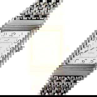 Jaeger LeCoultre Reverso Vintage Stainless Steel Quartz Watch: Jaeger LeCoultre Reverso Vintage Stainless Steel Quartz Watch Presenting a vintage authentic men's wristwatch from the prestigious Jaeger LeCoultre Reverso Collection. This exquisite timepiece feature