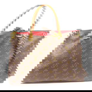 Louis Vuitton Pallas 2-Way Shoulder Bag Monogram Brown Red GHW M41175: Louis Vuitton Pallas 2-Way Shoulder Bag Monogram Brown Red GHW M41175 Introducing the Louis Vuitton Pallas 2-way Shoulder Handbag, a stylish accessory that embodies the brand's renowned craftsmanship.