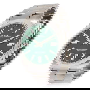 Rolex Oyster Perpetual 124300 Men's Watch Stainless Steel Green Dial 2020: Rolex Oyster Perpetual 124300 Men's Watch Stainless Steel Green Dial 2020 This Rolex Oyster Perpetual 124300 Men's Watch is a stunning timepiece crafted from high-quality stainless steel. Featuring a