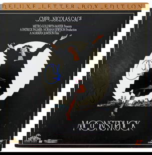 Cher Signed Moonstruck Soundtrack Laserdisc Cover COA Beckett: Cher Signed Moonstruck Soundtrack Laserdisc Cover COA Beckett This authentic autographed soundtrack laserdisc cover from the film 'Moonstruck' features the signature of Cher, who has personally signed