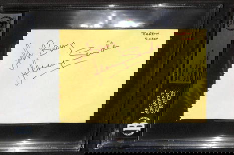 Jeremy Sinden Signed Star Wars Gold Two Album Page Beckett Authenticated: Jeremy Sinden Signed Star Wars Gold Two Album Page Beckett Authenticated This autographed album page features the signature of Jeremy Sinden, known for his role as rebel pilot "Gold Two" in Star Wars: