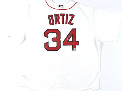 David Ortiz Autographed Boston Red Sox Nike Jersey with Beckett Hologram: David Ortiz Autographed Boston Red Sox Nike Jersey with Beckett Hologram Celebrate your fandom with this original David Ortiz autographed jersey from the Boston Red Sox. This Nike Cooperstown jersey f