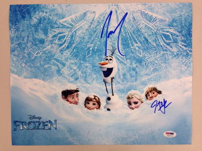 Josh Gad Jonathan Groff Signed Frozen 11x14 Photo PSA/DNA Authenticated: Josh Gad Jonathan Groff Signed Frozen 11x14 Photo PSA/DNA Authenticated This original 11x14 movie photo from Disney's Frozen features the signatures of Josh Gad and Jonathan Groff, authenticated by PS