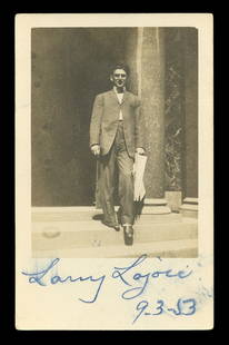 Napoleon Lajoie Autographed Vintage Postcard JSA COA Baseball: Napoleon Lajoie Autographed Vintage Postcard JSA COA Baseball This original postcard features the signature of Hall of Famer Napoleon Lajoie, a five-time batting champion and leader of the Cleveland "