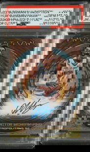 Victor Wembanyama 2022 Bowman U Inception Gold Autograph /50 PSA 10: Victor Wembanyama 2022 Bowman U Inception Gold Autograph /50 PSA 10 This is a 2022 Bowman U Inception Gold Autograph basketball card featuring Victor Wembanyama, an emerging talent in the NBA playing