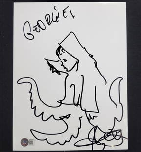 Andy Muschietti Signed IT Georgie Sketch 8.5x11 Photo Beckett Authenticated: Andy Muschietti Signed IT Georgie Sketch 8.5x11 Photo Beckett Authenticated This is an original signed photograph from the movie 'It', featuring a sketch of Georgie. Authenticated by Beckett, this pie