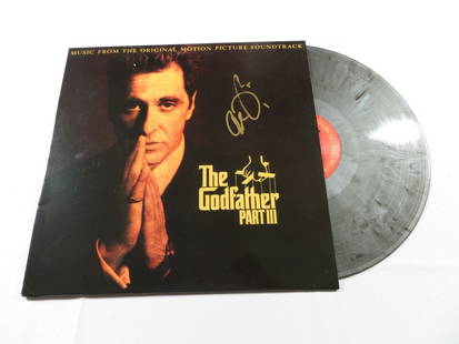 Al Pacino Signed The Godfather III Album Cover Beckett Authenticated: Al Pacino Signed The Godfather III Album Cover Beckett Authenticated This is an original autographed record album cover of 'The Godfather III' signed by the legendary actor Al Pacino. The signature ha