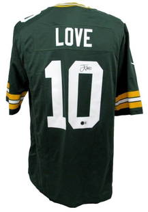 Jordan Love Autographed Green Nike OnField Jersey Packers Size LG BAS Certified: Jordan Love Autographed Green Nike OnField Jersey Packers Size LG BAS Certified Offered is a Jordan Love Signed/Auto Green Nike OnField Football Jersey Green Bay Packers Size Large. This jersey is aut
