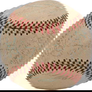 1960 Pittsburgh Pirates Team Signed Baseball PSA/DNA 32 Autographs: 1960 Pittsburgh Pirates Team Signed Baseball PSA/DNA 32 Autographs Celebrate the legacy of the 1960 Pittsburgh Pirates with this authentic team-signed baseball, featuring a total of 32 signatures, inc