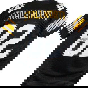John Stallworth Signed Black Pro Style Jersey with Beckett Authentication: John Stallworth Signed Black Pro Style Jersey with Beckett Authentication This is a pre-owned black jersey, autographed by John Stallworth, a legendary player of the Pittsburgh Steelers. The jersey fe