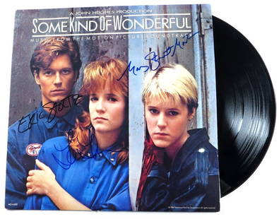 Eric Stoltz Lea Thompson Mary Stuart Masterson Signed Album Cover JSA Authenticated: Eric Stoltz Lea Thompson Mary Stuart Masterson Signed Album Cover JSA Authenticated This original album cover for 'Some Kind of Wonderful' features the authentic autographs of Eric Stoltz, Lea Thompso