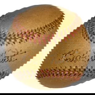 Babe Ruth Signed Baseball JSA Authenticated New York Yankees: Babe Ruth Signed Baseball JSA Authenticated New York Yankees This collectible baseball features the iconic signature of Babe Ruth, a legendary player for the New York Yankees. It comes with authentica