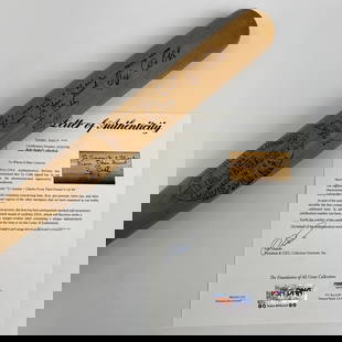 Ty Cobb Signed H&B C28 Baseball Bat 34.5in Gem Mint PSA DNA: Ty Cobb Signed H&B C28 Baseball Bat 34.5in Gem Mint PSA DNA This extraordinary baseball bat, signed by Ty Cobb, is a true collector's gem graded 10 by Beckett. Made by Hillerich & Bradsby, this 'C28'