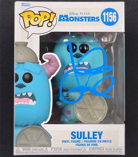 John Goodman Signed Sulley Funko Pop Monsters Inc Beckett Authenticated: John Goodman Signed Sulley Funko Pop Monsters Inc Beckett Authenticated This pre-owned Funko Pop! figure features Sulley from the beloved movie Monsters Inc. It is signed by John Goodman, the voice of