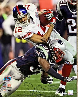 Steve Smith Autographed 16x20 Photo - New York Giants: Steve Smith Autographed 16x20 Photo - New York Giants This is an original autographed 16x20 photo of Steve Smith, a former wide receiver for the New York Giants, celebrating their victory in Super Bow