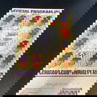 1969 Chicago Cubs Signed Game Program 35+ Autographs JSA COA: 1969 Chicago Cubs Signed Game Program 35+ Autographs JSA COA Relive history with this original 1969 Chicago Cubs game program from Wrigley Field, featuring the signatures of over 35 team members, incl