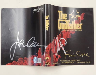 Al Pacino James Caan Signed The Godfather DVD Cover Beckett Authenticated: Al Pacino James Caan Signed The Godfather DVD Cover Beckett Authenticated This is an original DVD cover of The Godfather, featuring the autographs of legendary actors Al Pacino and James Caan. The sig