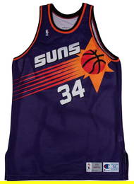 Charles Barkley Signed Game Used 1993 Phoenix Suns Jersey MEARS A10