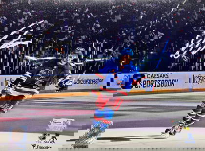 Adam Fox New York Rangers Autographed 8x10 Photo - Fanatics Authenticated: Adam Fox New York Rangers Autographed 8x10 Photo - Fanatics Authenticated Celebrate the talent of Adam Fox with this stunning 8" x 10" postgame salute photo, personally autographed by the New York Ran