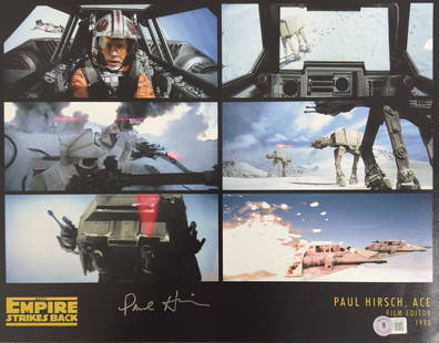 Paul Hirsch Signed 11x14 Star Wars Photo Beckett Authenticated: Paul Hirsch Signed 11x14 Star Wars Photo Beckett Authenticated This remarkable 11x14 black and white photograph features the autograph of Paul Hirsch, a renowned film editor who played a pivotal role