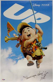 Dominique Louis Signed Disney Pixar Up 11x17 Canvas Photograph: Dominique Louis Signed Disney Pixar Up 11x17 Canvas Photograph This original photograph features a signed sketch from the beloved Disney Pixar film 'Up.' Measuring 11x17 inches, it showcases the artis