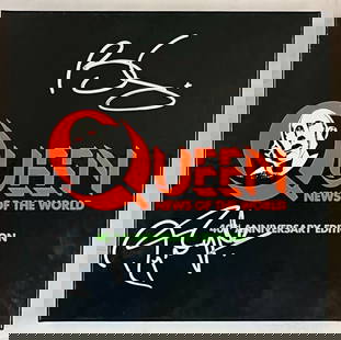 Queen News Of The World 40th Anniversary Box Set Signed Brian May Roger Taylor: Queen News Of The World 40th Anniversary Box Set Signed Brian May Roger Taylor Celebrate the legacy of Queen with this rare 40th Anniversary Box Set of 'News of The World', signed by legendary members
