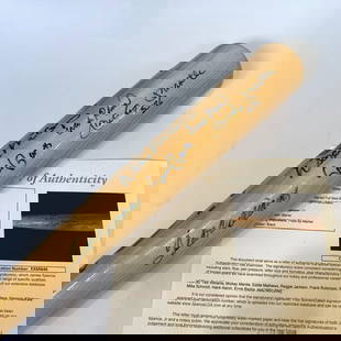 500 Home Run Club Signed Bat 34" Limited Edition JSA COA: 500 Home Run Club Signed Bat 34" Limited Edition JSA COA Celebrate baseball history with this limited-edition Rawlings Adirondack Pro Ring commemorative bat, measuring 34 inches. This stunning piece i