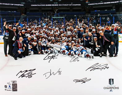 Colorado Avalanche Signed 16x20 Photo LE #100/100 by Stars MacKinnon Landeskog Makar Rantanen: Colorado Avalanche Signed 16x20 Photo LE #100/100 by Stars MacKinnon Landeskog Makar Rantanen This limited edition 16x20 photo features the Colorado Avalanche stars Nathan MacKinnon, Cale Makar, Mikko