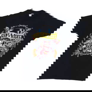 Vintage 1990 Guns N Roses Skull Graphic Black Shirt: Vintage 1990 Guns N Roses Skull Graphic Black Shirt Embrace the spirit of rock with this original vintage 1990 Guns N Roses Skull Shirt. Crafted from a comfortable 50/50 poly/cotton blend, this shirt