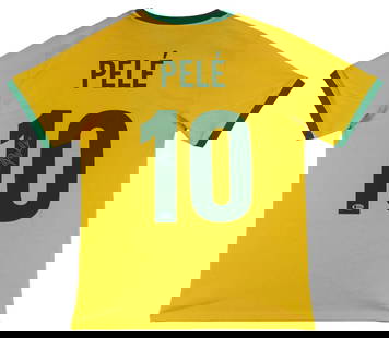 Pele Autographed Brazil National Team Jersey BAS Authenticated: Pele Autographed Brazil National Team Jersey BAS Authenticated Celebrate the legacy of soccer legend Pele with this authentic signed Brazil National Football Team jersey. This vibrant yellow pro-style