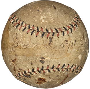 Babe Ruth Signed Game Baseball 1920 PSA DNA COA New York Yankees: Babe Ruth Signed Game Baseball 1920 PSA DNA COA New York Yankees This remarkable Babe Ruth single signed official game baseball is a true treasure for any baseball enthusiast. Authenticated by Profess