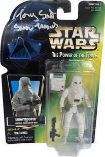 Tony Smart Signed Snowtrooper Action Figure Star Wars POTF Beckett Authenticated: Tony Smart Signed Snowtrooper Action Figure Star Wars POTF Beckett Authenticated This autographed Star Wars The Power of the Force action figure features the Snowtrooper, portrayed by Tony Smart in St