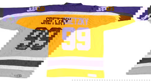 Wayne Gretzky Signed Los Angeles Kings CCM Throwback Jersey PSA