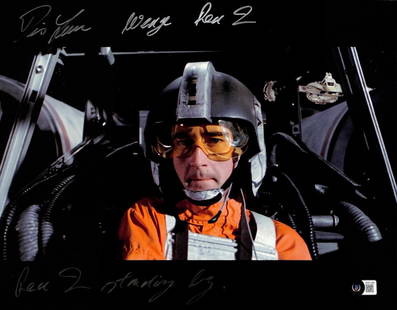 Denis Lawson Wedge Star Wars Signed 11x14 Photo Beckett Authenticated: Denis Lawson Wedge Star Wars Signed 11x14 Photo Beckett Authenticated Autographed 11x14 color photograph signed in silver permanent marker by actor Denis Lawson as Wedge in Star Wars A New Hope and in