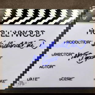 Guillermo del Toro Signed Clapboard for Pinocchio Beckett Authenticated: Guillermo del Toro Signed Clapboard for Pinocchio Beckett Authenticated This authentic clapboard, signed by renowned filmmaker Guillermo del Toro, is a must-have for collectors and fans of the iconic