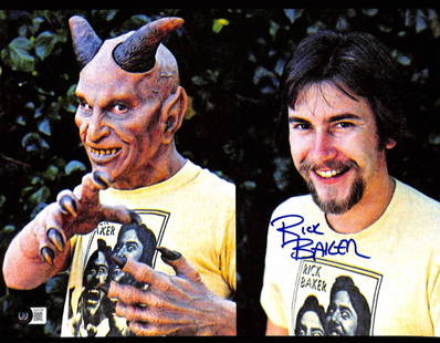 Rick Baker Signed 11x14 Star Wars Cantina Photo Beckett Authenticated: Rick Baker Signed 11x14 Star Wars Cantina Photo Beckett Authenticated This autographed 11x14 photograph features Rick Baker, the legendary makeup artist known for creating iconic masks for the cantina