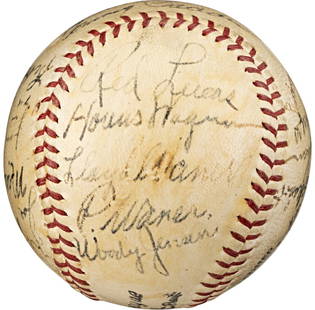 1937 Pittsburgh Pirates Team Signed Baseball Honus Wagner Arky Vaughan Paul Waner PSA DNA BAS: 1937 Pittsburgh Pirates Team Signed Baseball Honus Wagner Arky Vaughan Paul Waner PSA DNA BAS This is an authentic 1937 Pittsburgh Pirates team signed baseball, featuring prominent signatures from leg