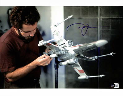 David Jones Signed Star Wars Rebel X-Wing 11x14 Photo Beckett Certified: David Jones Signed Star Wars Rebel X-Wing 11x14 Photo Beckett Certified This autographed 11x14 photograph features the Rebel X-Wing Fighter from Star Wars, signed by David Jones, an original model mak