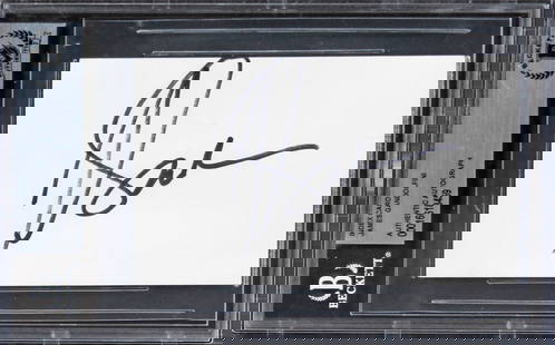 James Gandolfini Signed 3x5 Index Card The Sopranos BAS Authenticated: James Gandolfini Signed 3x5 Index Card The Sopranos BAS Authenticated This authentic signed 3x5 index card features the signature of James Gandolfini, the iconic actor from the acclaimed series The So