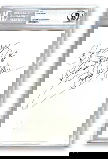 John Wayne Autographed Cut Signature 6 X 9 Beckett Authenticated: John Wayne Autographed Cut Signature 6 X 9 Beckett Authenticated Celebrate the legacy of legendary Western actor John Wayne with this autographed cut signature. This original piece is authenticated by