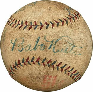 1927 Signed Babe Ruth Lou Gehrig Baseball PSA DNA COA Yankees: 1927 Signed Babe Ruth Lou Gehrig Baseball PSA DNA COA Yankees This is a remarkable 1927 Official American League Baseball signed by two legends of baseball, Babe Ruth and Lou Gehrig, both of the New Y